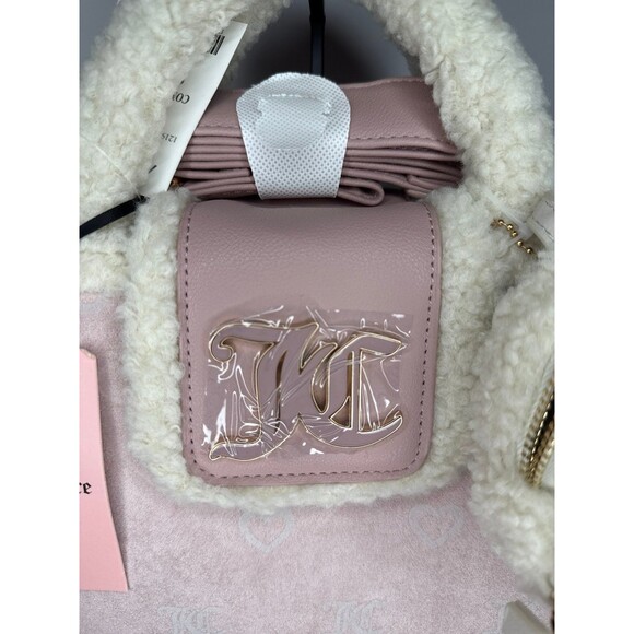 Juicy Couture New Rare Snuggle Blush Pink Bag with bonus bag charm - Picture 2 of 6